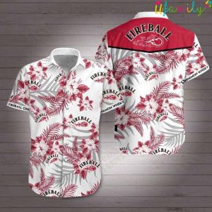 Cinnamon Whisky Fireball Hawaiian Shirt