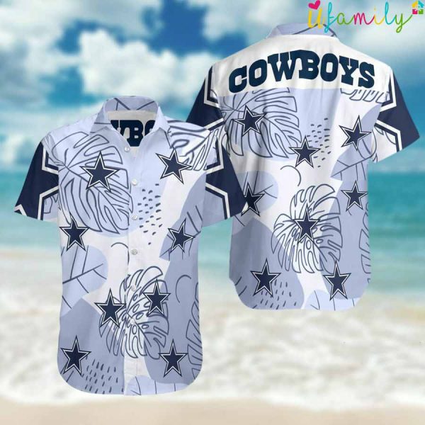 Dark Blue Dallas Cowboys Hawaiian Shirt