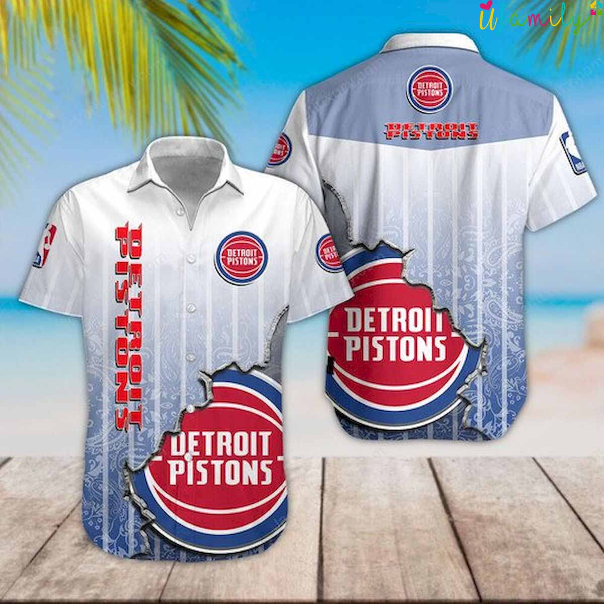 Detroit Pistons Hawaiian Shirt