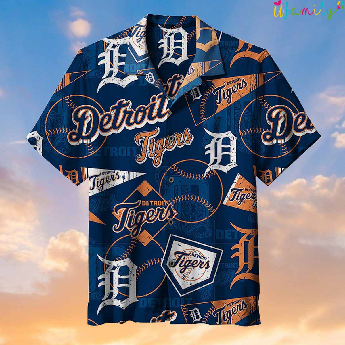 Detroit Tigers Baseball Team Hawaiian Shirts