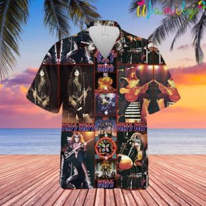 Fall In Love With Kiss Band Hawaiian Shirt
