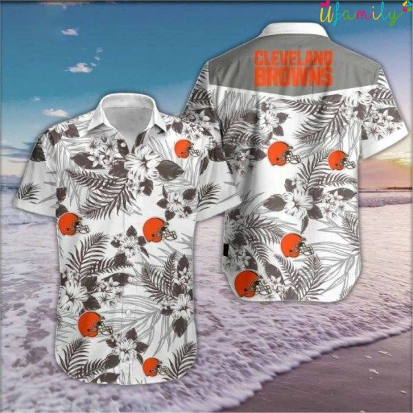 Floral Cleveland Browns Hawaiian Shirts