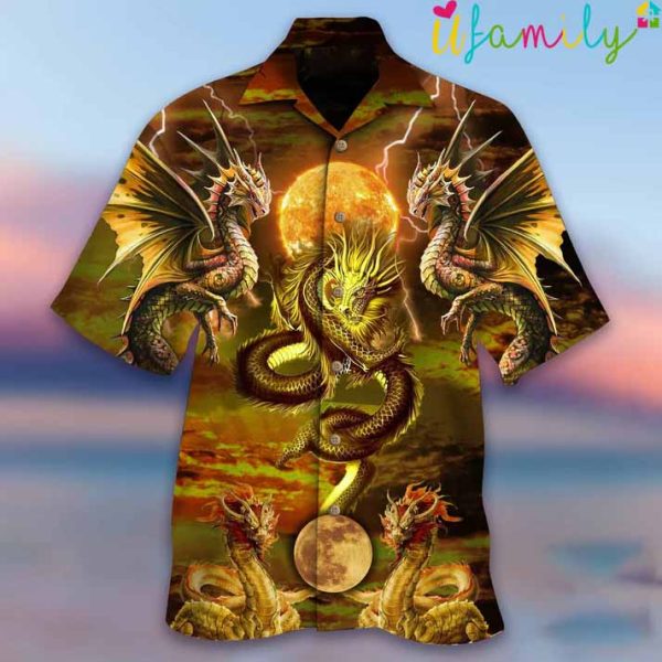 Golden Dragon Near Me Hawaiian Shirt