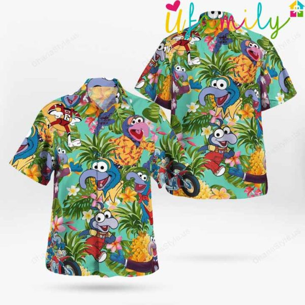 Gonzo Red Muppet Tropical Hawaiian Shirt