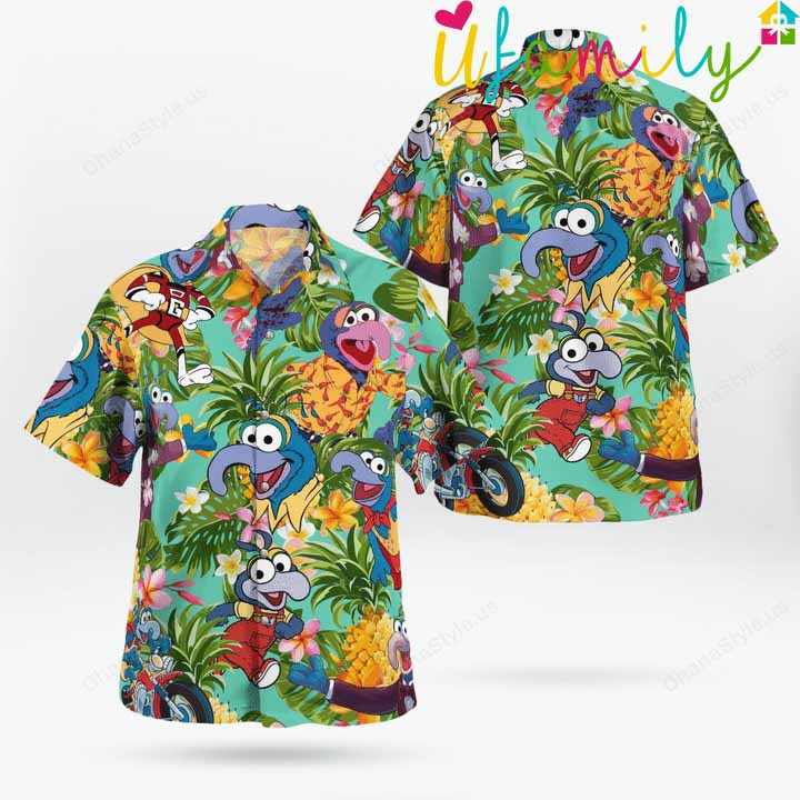 Gonzo Red Muppet Tropical Hawaiian Shirt