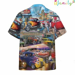 Graphic Vintage Car Rod Custom Hawaiian Shirt