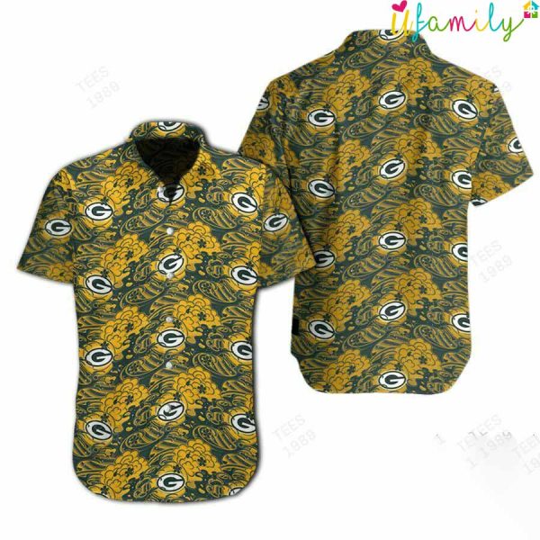 Green Bay Packers Great Waves Of Japanese Hawaiian Shirt