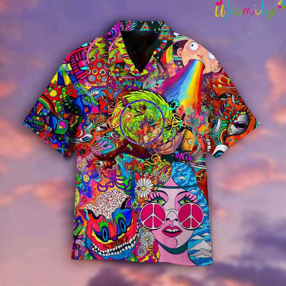 Hippie Style Psycho Chemistry Hawaiian Shirt