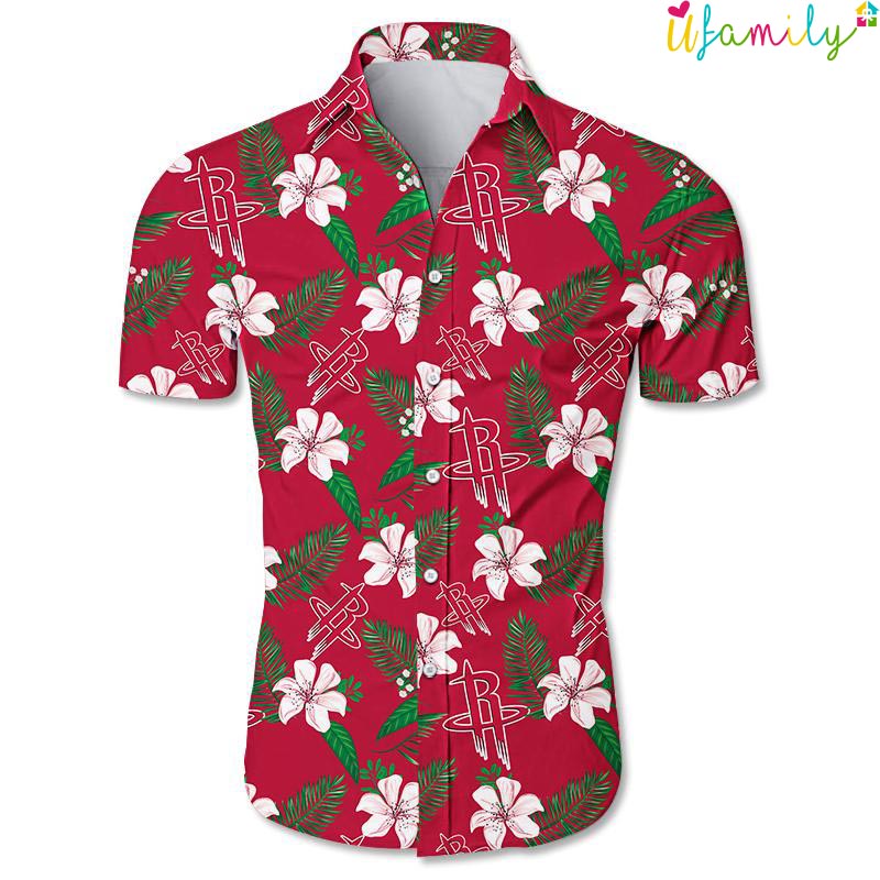 Houston Rockets Floral Hawaiian Shirt