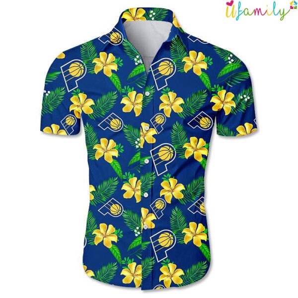 Indiana Pacers Floral Hawaiian Shirt