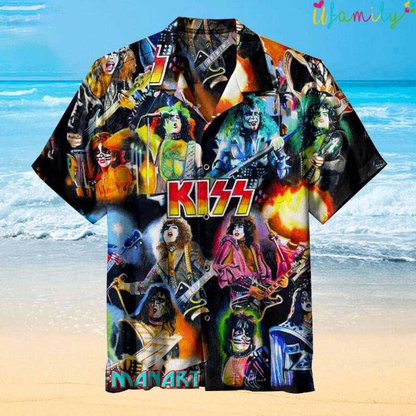 Kiss The Band Hawaiian Shirt