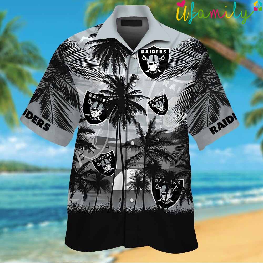 Las Vegas Raiders Tropical Hawaiian Shirt