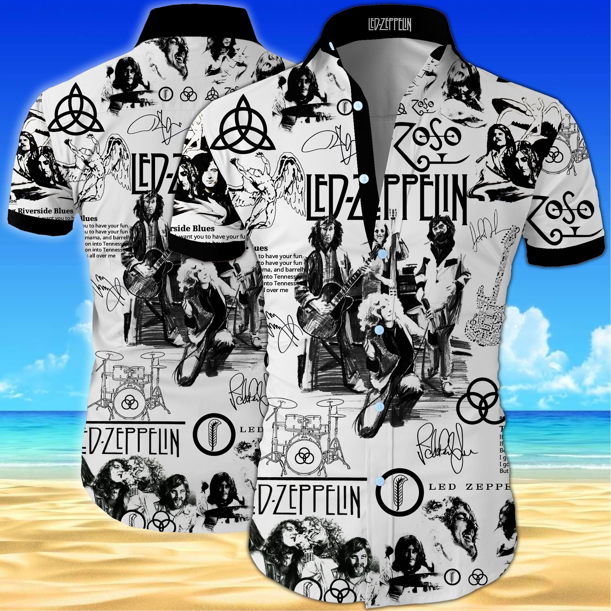 Led Zeppelin Song Hawaiian Shirt