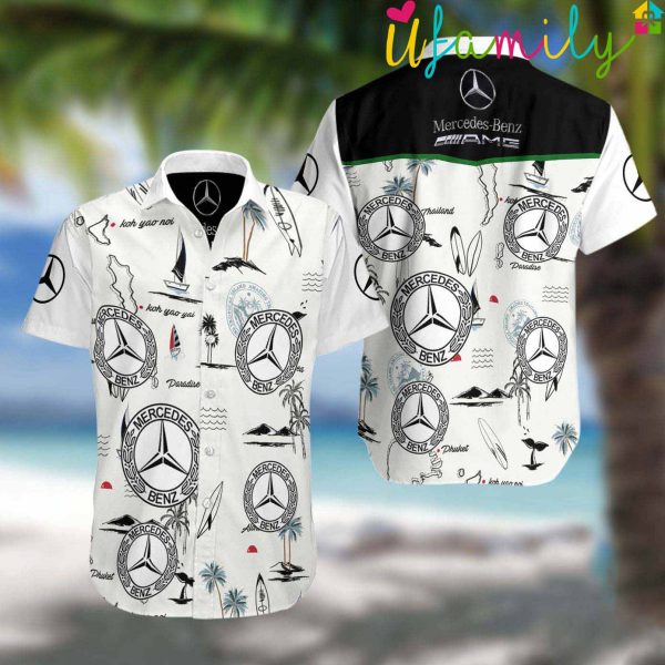 Mecedes Benz Hawaiian Shirt