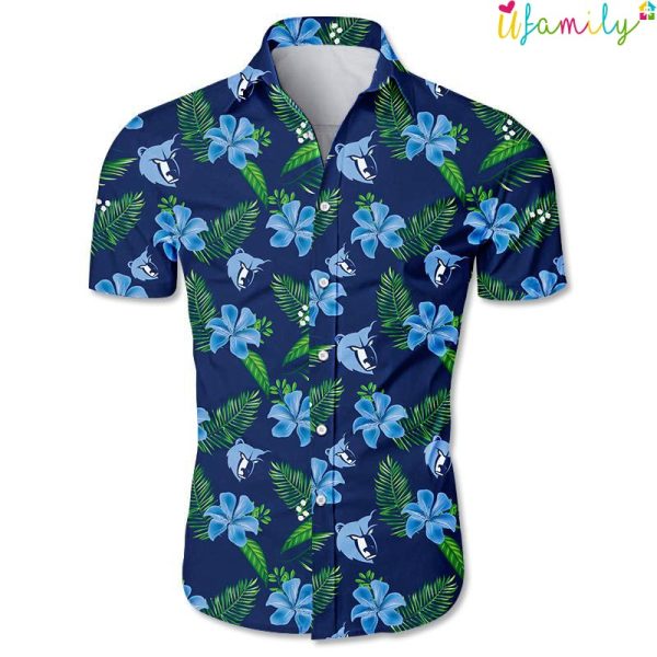 Memphis Grizzlies Floral Hawaiian Shirt