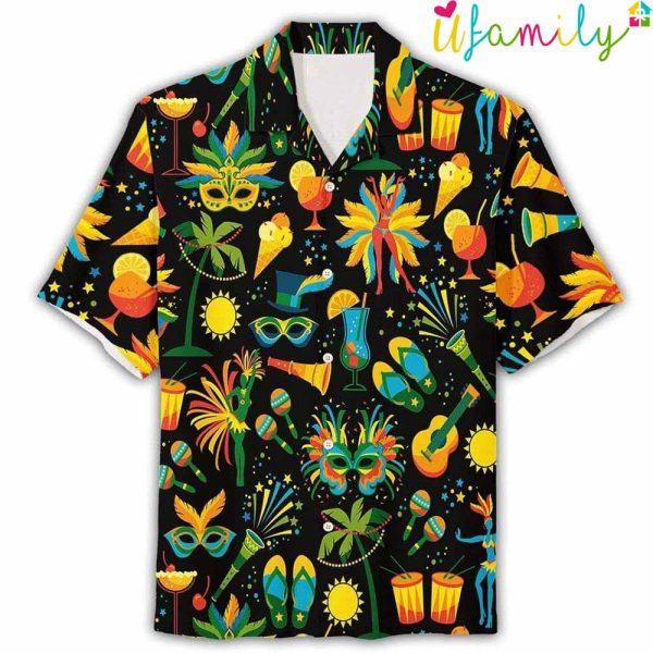 Mid Summer Mardi Gras Hawaiian Shirt