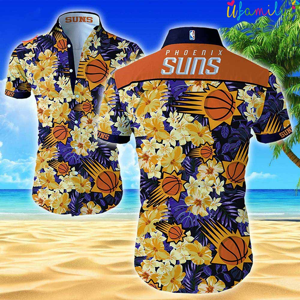 Nba Phoenix Suns Flower Hawaiian Shirt