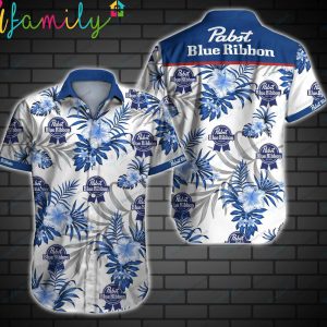 Past Blue Ribbon Pabst Hawaiian Shirt
