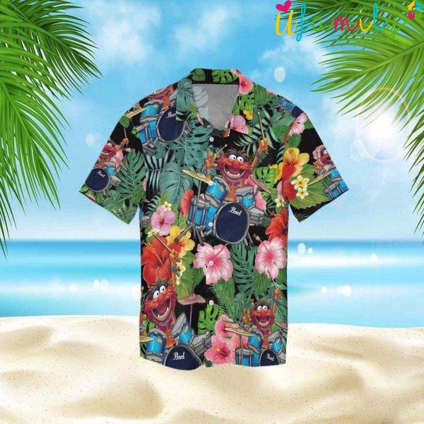 Pearl Drums Animal Muppets Hawaiian Shirt