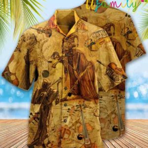 Rush E Violin Sheet Music Hawaiian Shirt