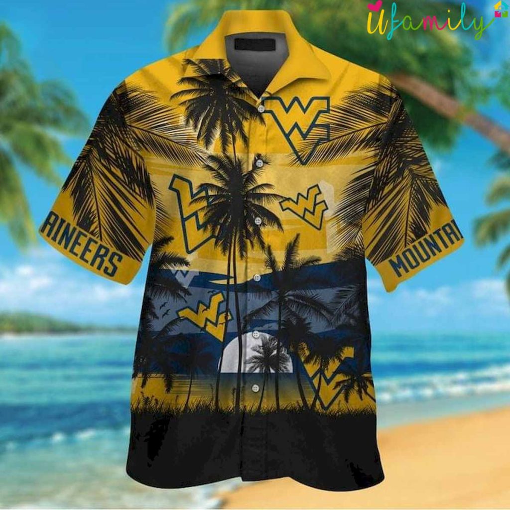 Tropical West Virginia Mountaineers Wvu hawaiian shirt
