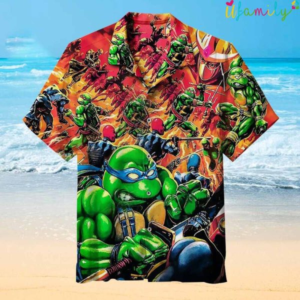 Teenage Mutant Ninja Turtles tmnt hawaiian shirt