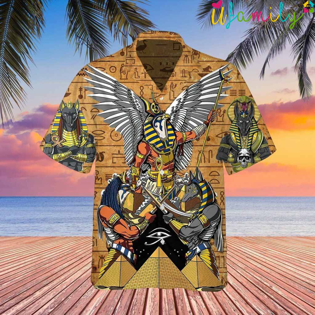 The Pyramid Anubis Egypt Hawaiian Shirt