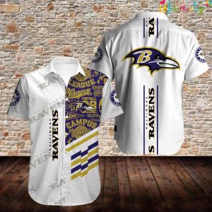 The Team Baltimore Ravens Hawaiian Shirt