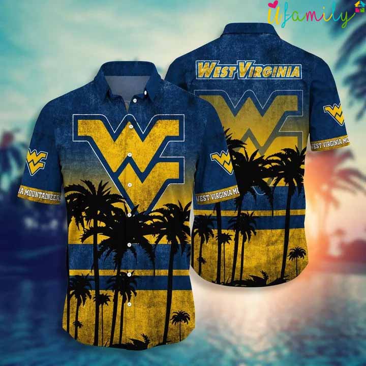 West Virginia Mountaineers Wvu Hawaiian Shirt