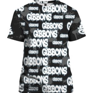 Custom Name Gibbons Grey T shirt 1