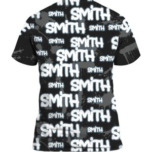 Custom Name Smith Grey 3D Shirt