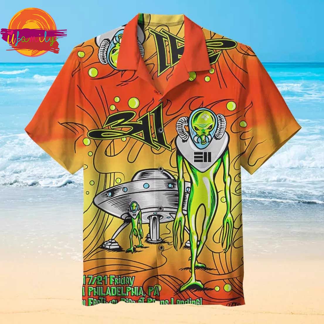 311 Music Poster Hawaiian Shirt
