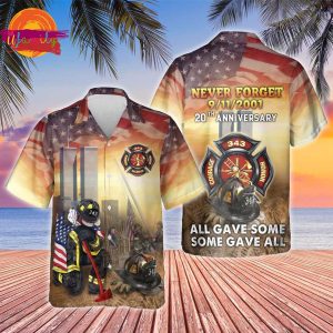 343 Firefighters The Brave Of 911 Hawaiian Shirt