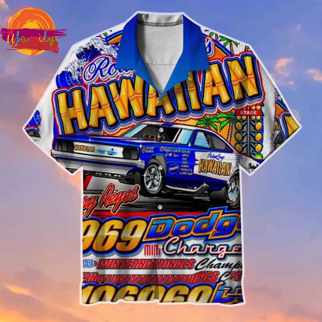 969 Dodge Charger Hawaiian Shirt