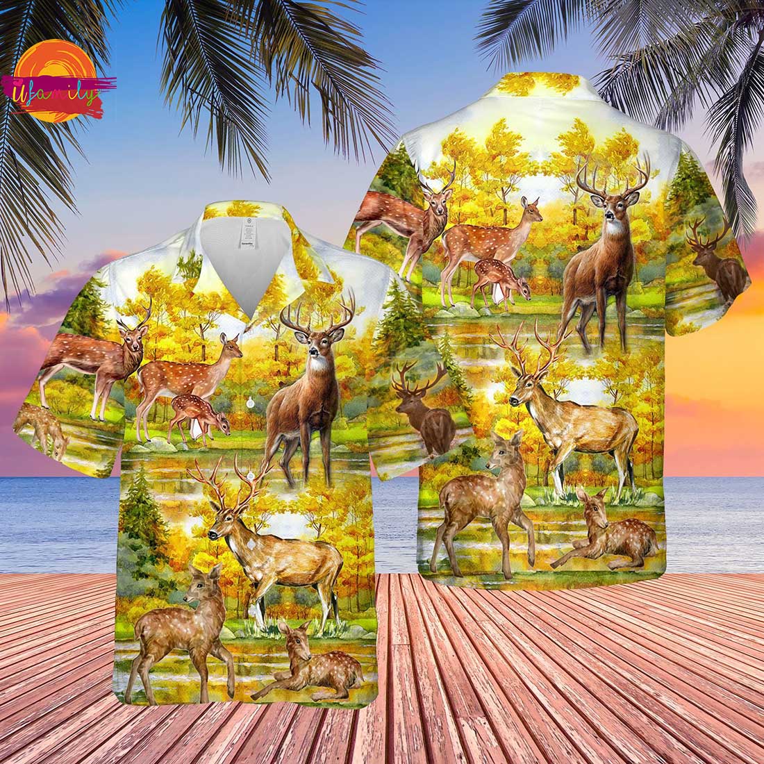 A Beautiful Summer With Deer Hawaiian Shirt