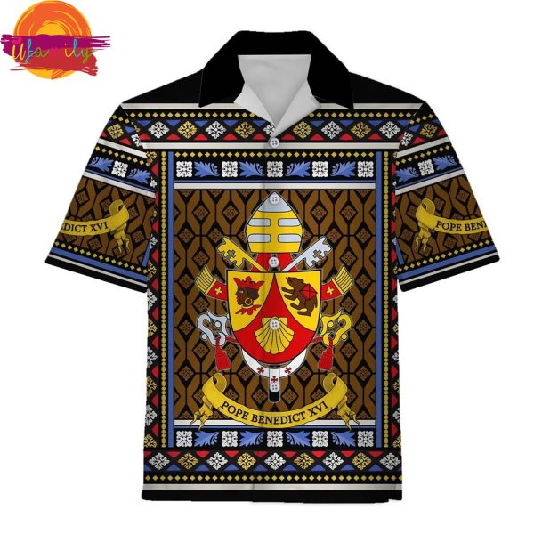 Benedict XVI Coat Of Arms Hawaiian Shirt