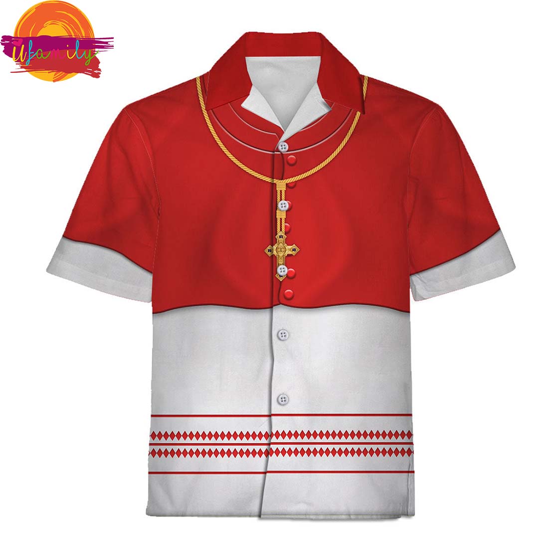 Christian Religion Eastern Orthodox Hawaiian Shirt, Cardinal Choir Dress