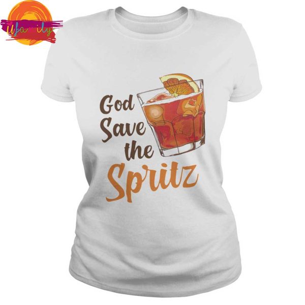 Cocktail God Save The Spritz T Shirt, CocktailGod