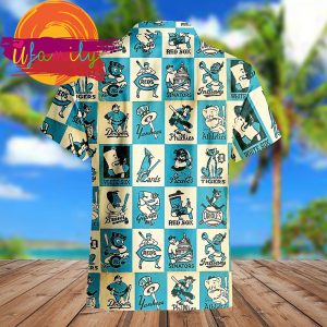 1956 Baseball Team Mascots Lovers Aloha Hawaiian Shirts For Men 3