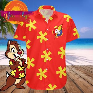 3D Chip And Dale Vacatio Mens Hawaiian Shirts 1