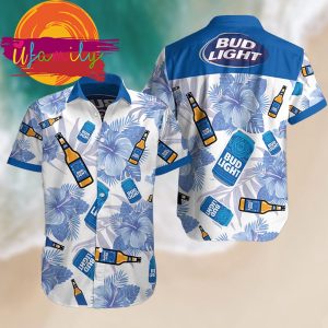 3D Litmus Busch Light Bud Hawaiian Shirts For Men