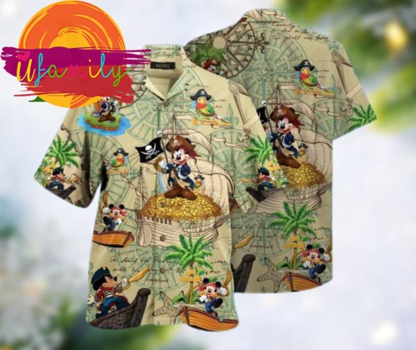 3D Mickey Christmas Gift Merry Xmas Hawaiian Shirts For Men