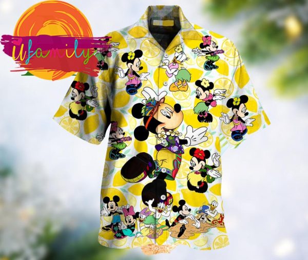3D Mickey Grinch Face Funny Christmas Gift Merry Xmas Hawaiian Shirts For Men