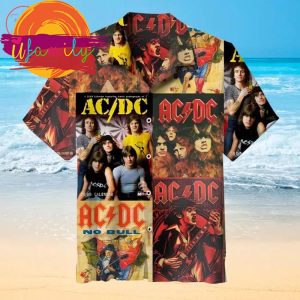 ACDC Rock Band 1987 Music Festival Hawaiian Shirts For Men