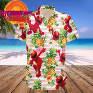 Animal Muppet Pineapple Tropical Short Sleeve Button Mens Hawaiian Shirts