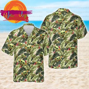 Baby Yoda Star Wars Unisex Mens Hawaiian Shirts 1