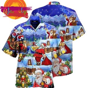 Beery Christmas Santa Claus Hawaii Shirts