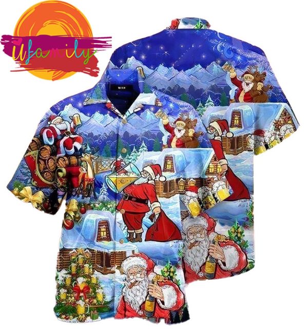 Beery Christmas Santa Claus Hawaii Shirts