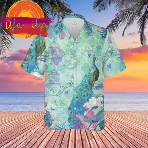 Blue Peacock Summer Vacation Trending Hawaii Shirts