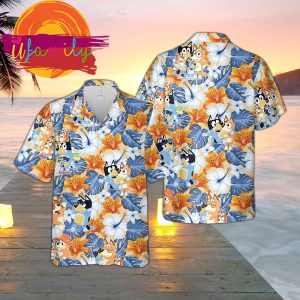 Bluey Beach Cute Aloha Summer Hawaii Shirts